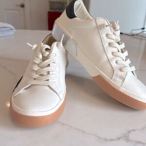 Dolce Vita White and Black Athletic Shoes